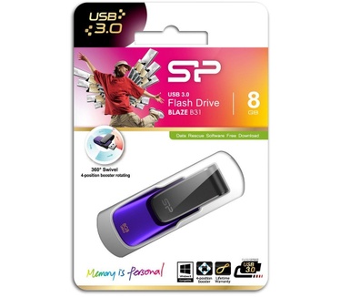Silicon Power Blaze B31 8GB Paars