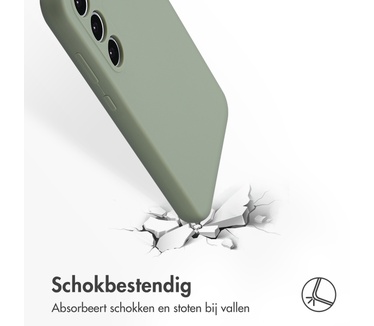 Accezz Liquid Silicone Backcover Samsung Galaxy A35 - Cooper Green
