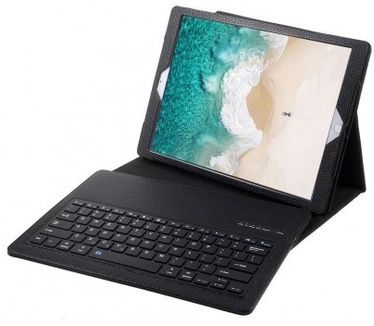 qMust Apple iPad Pro 12.9 (2017) Bluetooth Keyboard Hoes zwart