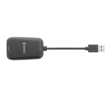 König Omvormer USB 3.0 - HDMI Zwart (CSUSBHDMI100)