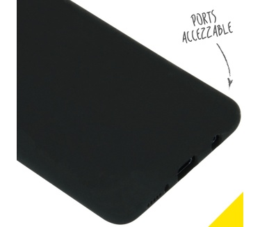Accezz Liquid Silicone Backcover Samsung Galaxy A51 - Zwart