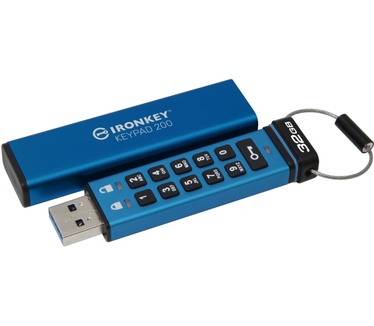 Kingston IronKey Keypad 200 32GB Blauw