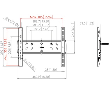 Vogel's PFW 5200 Display-wandsteun