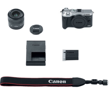 Canon EOS M6 + 15-45mm f/3.5 - 6.3 Zwart