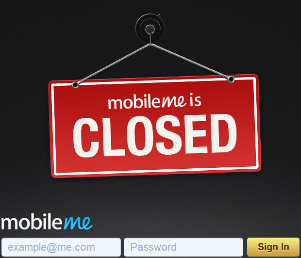 MobileMe - gesloten