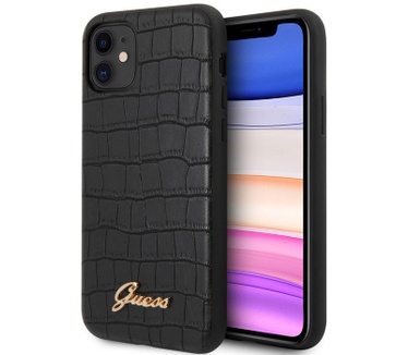 Guess Crocodile Hard Case voor Apple iPhone 11 (6.1") - Zwart  Zwart