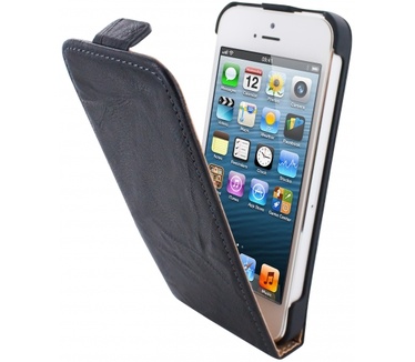 Mobiparts Mobiparts Vintage Flip Case Apple iPhone 5/5S Black