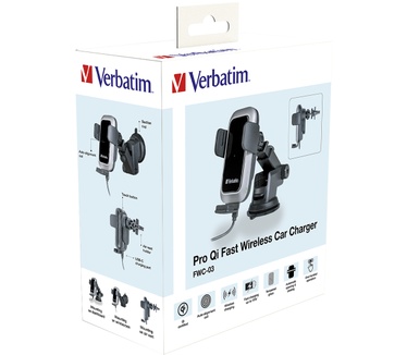 Verbatim FWC-03 Pro Qi Fast Wireless Autoladegerät retail