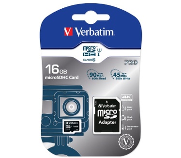 Verbatim 16GB Pro U3 microSDHC