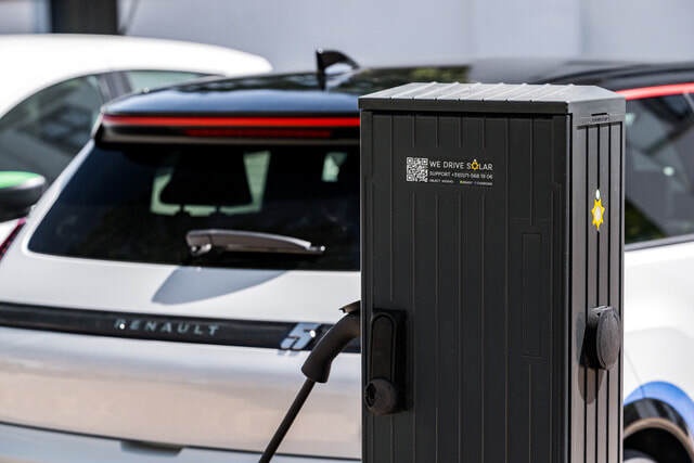 De v2g-laadpaal van We Drive Solar