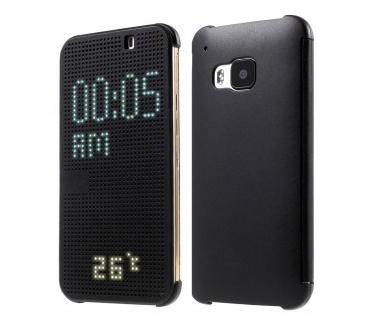 qMust HTC One M9 Dot View Flip Cover - Black