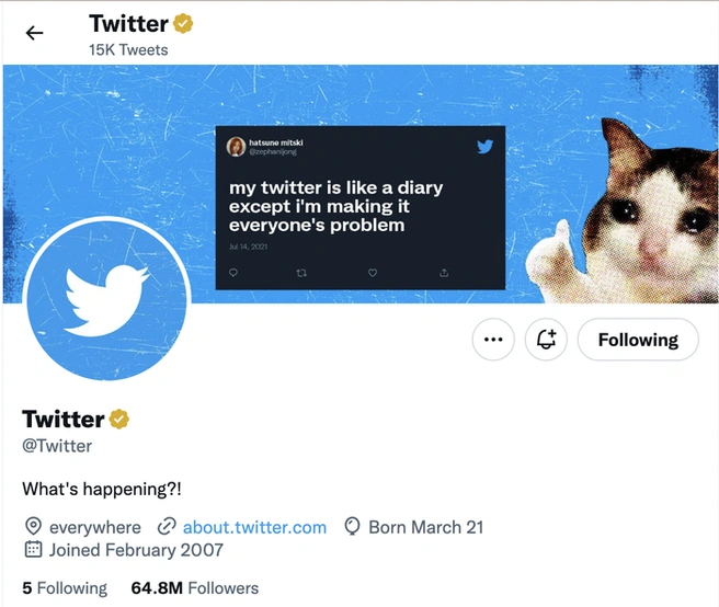 Twitter gouden vinkje