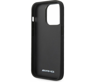 Mercedes-Benz AMG Leather Back Case - iPhone 14 Pro (6.1") Zwart Zwart
