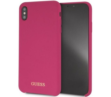Guess Silicone HardCase - Apple iPhone X/XS (5.8") - Roze  Roze