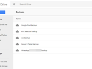 Google Drive backups