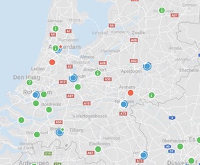 Tankstations in Nederland, Vlaanderen en Duitsland. Beeld: https://h2.live/en/
