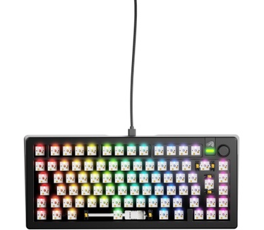 Glorious PC Gaming Race GMMK 3, 75%, Bedraad, Barebone ISO, Zwart