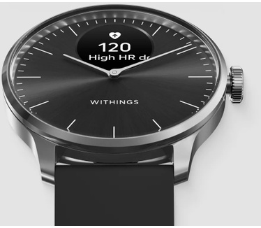 Withings Scanwatch Light Zilver (Zwart)