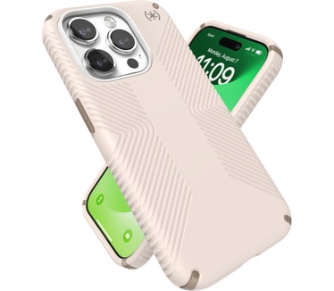 Speck Presidio2 Grip Apple iPhone 15 Pro Bleached Bone - with Microban