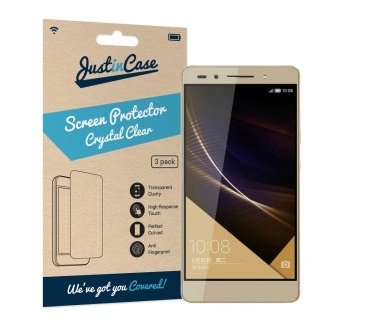 Just in Case Just in Case Screen Protector Huawei Honor 7 - 3 stuks - Crystal Clear