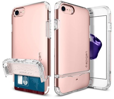 Spigen Flip Armor Apple iPhone 7 Case Rosé Goud