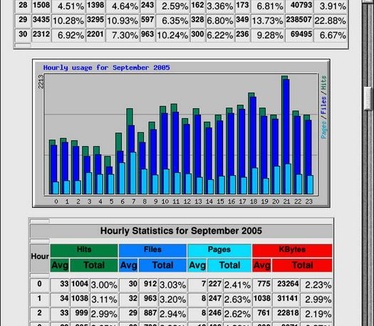 Stone Steps Webalizer screenshot