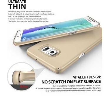 Ringke Slim Samsung Galaxy S6 Edge Plus ultra dun hoesje Royal Gold Goud