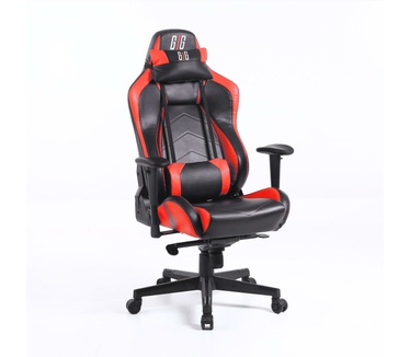 njoy Gamingstoel GTG GT1 luxe en stevige stoel, zwart -rood 74x70x130/138cm. E-sports