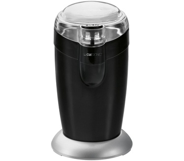 Clatronic KSW 3306 elektrische koffiemolen met slagmechanisme, 40 g capaciteit, impulswerking, zwart roestvrij staal