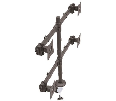 Startech.com Monitorarm voor 4 schermen verstelbaar stevig stalen frame