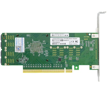 Linkreal 8 Port PCIe 3.0 x16 to U.2(SFF-8643)NVMe SSD Adapter