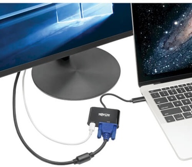 Tripp-Lite USB C to VGA Adapter Zwart