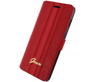Guess Heritage Book Case voor Apple iPhone 7 Plus (5.5") - Rood Rood