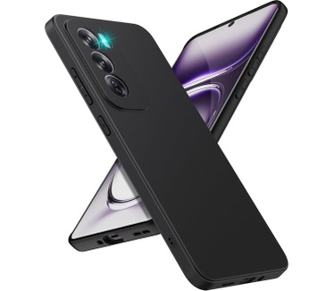 Casemania Oppo Reno 12 - Siliconen Back Cover Zwart