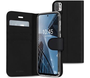 Accezz Wallet Softcase Bookcase Xiaomi Redmi Note 10 (5G) - Zwart