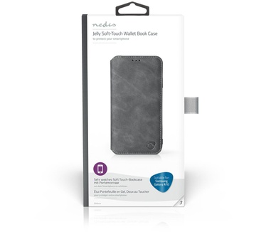 Nedis N SSW10022BK - Soft Wallet Book für Samsung Galaxy A70| Transparent