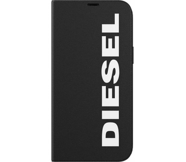Diesel Book Case Core - Apple iPhone 12 Pro Max (6.7") - Zwart Zwart