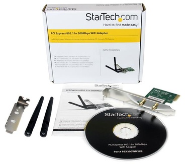 Startech.com PCI Express 300 Mbit/s Draadloze Netwerkadapter 802.11n/g 2T2R