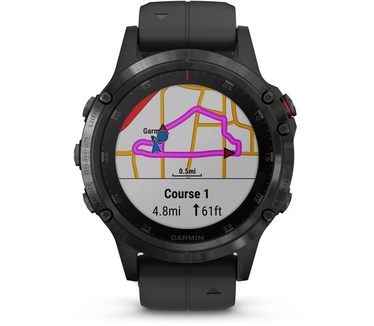 Garmin Fenix 5 Plus (Sapphire glas) Zwart (Zwart)