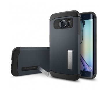 Spigen Slim Armor Samsung Galaxy S6 edge Case - SGP11426 - Metal Slate