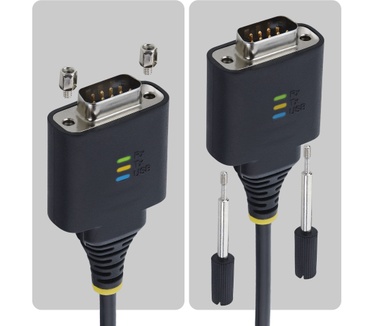 Startech.com 2m USB-C naar Serieel Adapter Kabel, COM Retentie, FTDI Chipset, USB Type-C naar DB9 RS232 Male, Status LEDs, Verwisselbare DB9 Schroeven en Moeren