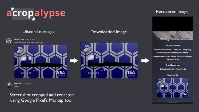 ACropolapypse, bug in Markup-tool voor screenshots Google Pixel
