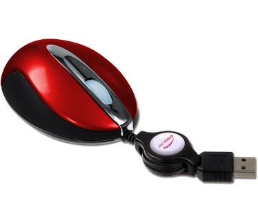 Speedlink Speedlink Retractable Colour Mouse, red
