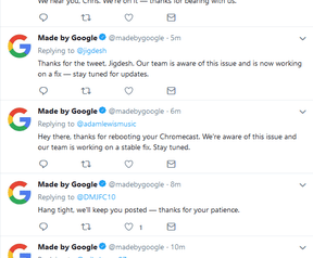 Chromecast werkt niet