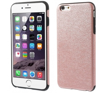 Kees Lederlook Gel Hoesje Apple iPhone 6 Plus - Roze