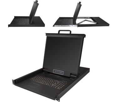 Startech.com 8 poorts VGA rack monteerbare KVM console voor server rack 19" 1U