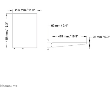 Neomounts by Newstar flatscreen meubel, drager