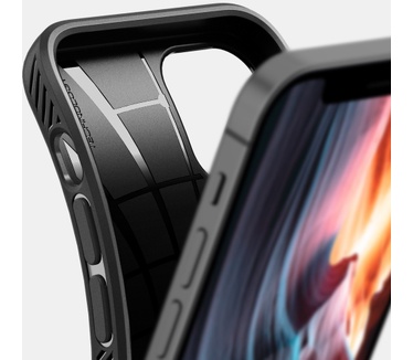 Spigen Liquid Air Matte (iPhone 12) Zwart