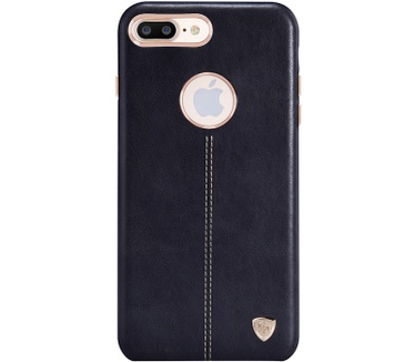 Nillkin Englon Leder BackCover Apple iPhone 7 Plus (5.5") - Zwart Zwart
