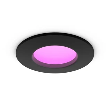 Philips Hue inbouwspot dun 90 mm - Zwart